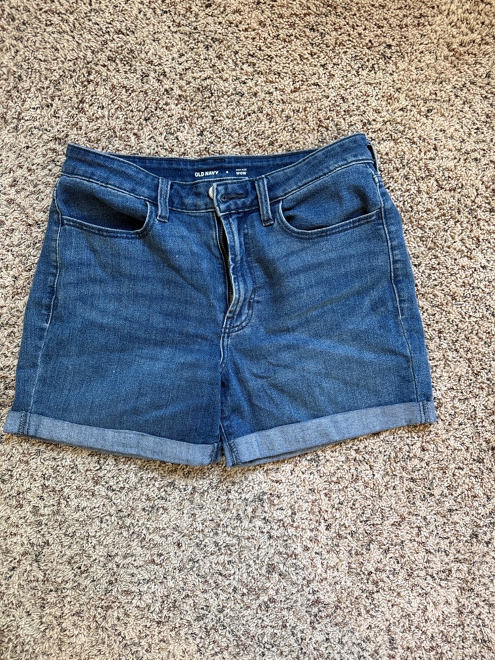 Old Navy Blue Rolled-Hem Women's Denim Shorts
